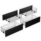 4 X Drawer Under Bed Storage For Full Queen Size Bed Frame Drawers Wooden Brown