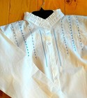 Norwegian Bunad Festdrakt Blouse  Skirt   Apron Teen  M l  Norway  Blue