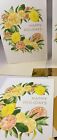 2 Lot -new Papyrus Happy Holidays Christmas   New Years Card W Gold Foil   Seals