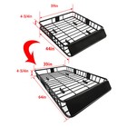 64   Universal Roof Rack Rooftop Cargo Carrier Luggage Basket For Truck Suv