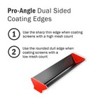 Ecotex   Black Aluminum Emulsion Scoop Coater For Screen Printing - 15 