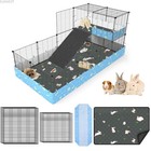Guinea Pig Small Animal Bunny Rabbit Habitat C c Loft Cage Metal Grid   Ip67 Mat