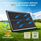 100w 200w 400w 800w Watt Solar Panel Mono 18v N-type Charger Rv Home Off-grid Us