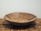 Vintage Antique Indian Hand Carved Hardwood Large Decorative Bowl   Fruit Bowl
