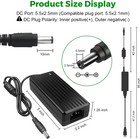 12v 5a Power Adapter 60w Ac Dc Power Supply Input 100-240v Output 12 Volt 5 Amp