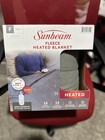 Sunbeam Fleece Heated Blanket Full 72x84 Gray Digital Controller 12 Heat