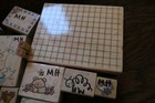 Rubber Stamp Lot Stampabilities Plaid Judith Butterfly Bear Thanks Suzy s Zoo 