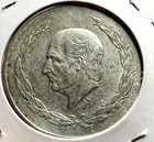 1953 Mexico Silver 5 Pesos Near Uncirculated Crown