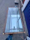 Antique Ideal Glass Top Oak Mercantile Display Showcase Queen Anne Legs