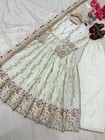Designer Embroidered Gown Set With Dupatta Party Wear Anarkali Dress