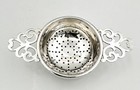 Vintage Tea Strainer   Stand Sterling Silver Elizabeth Ii Birmingham 1958 Adie B