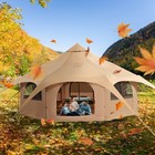 Canvas Tent 4 Seasons 5 M 16 4 Ft Bell Tent For Camping With Stove Jack