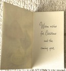 Unused Christmas Angel Shiny Brite Ornaments Vintage Greeting Card 1950s 1960s
