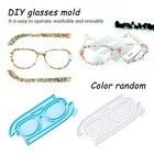 Zorza 2pcs Eyeglasses Shaped Mold Diy Flexible Glasses Frames Blue 