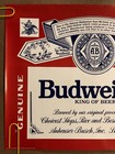 Original Vintage Poster Budweiser 1987 Beer Brewery Logo Classic Bar Sign Pin Up
