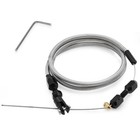 36-inch Ls Throttle Cable  Compatible With Chevrolet Ls1 Engine Silver   Black