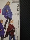 Mccalls Vintage  S M L Misses Boho Hippy Poncho  Festival Easy Pattern Uncut