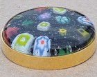 Alchemist Glass Geocoin   Box - Millefiori - Activated   Adoptable - Tb80e88