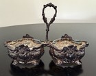 Hazorfim Sterling Silver Double Spice Open Dish Stand
