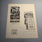 1953 Julius Ceasar Marlon Brando Mgm Pressbook Spanish Release South America