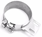 Stack Exhaust Butt Joint Clamp Straight Bracket For 6    Stack Stainless Up 10320