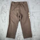 Vintage Y2k Distressed Adolphe Lafont Brown French Utility Work Pants  31x26 