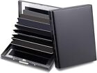 Men Stainless Steel Rfid Blocking Credit Card Id Holder Slim Money Travel Wallet