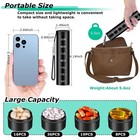 Aluminium Travel Pill Organizer weekly Metal Pill Case pill Holder  Moisture Pro