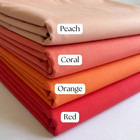 Poly Cotton Broadcloth Fabric 60  Wide 65 35 Blend Solid Colors Uniform Usa