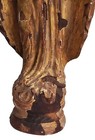   Blessed Mother Mary Carved Statue Madonna Wood Carving Icon 12  Antique Santo