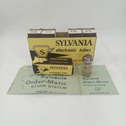 Vintage Sylvania 5x8 Electron Vacuum Tube Set Of 5 In Original Box Mcm 1950s