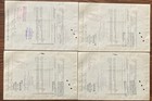 The Perkin-elmer Corp  Vintage 100 Share Stock Certificates Lot Of 4