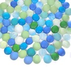 2 Pound Frosted Sea Glass Gems Matted Flat Marbles Pebble Stones For Vase Fil   