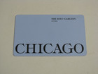  1  The Ritz Carlton Chicago Logo Illinois Usa Hotel Motel Room Key Swipe Card