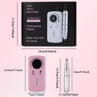 Professional Electric Nail Drill  45000 Rpm Cordless Rechargeable E-file Machine
