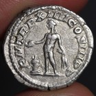 Emperor Septimius Severus Denarius 205ad Annona Ancient Roman Empire Silver Coin
