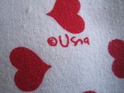 Rare 6 Vintage Vera Neumann Red Hearts Valentine s Day Cloth Napkins  15  X 16 
