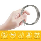 1 16  Stainless Steel Wire Rope  100ft With 50 Crimping Sleeves  7x7 368lbs B   