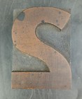 Number 2  Vtg Wood   Metal Letterpress Print Type Printers Block Cut 2 5 