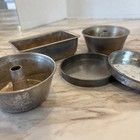 Vintage Children s Play Kitchen Pans Bakeware Lot Of 6 Toy Aluminum Cook Pan