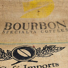 Large Bourbon Coffee Sack Specialty Cafe Bean Burlap Bag Wall Art 18  X 24 