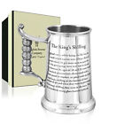 The King s Shilling One Pint Glass Bottom English Made Sheffield Pewter Tankard