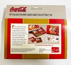 Coca-cola Nostalgia Playing Cards 2 Decks In Metal Tin Coke 1998 Christmas Santa