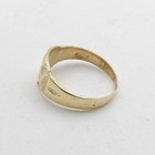 Solid 14k Gold Baby Child Signet Ring Sz1 Diamond Cut