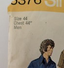 Vintage Simplicity 5376  Jumpsuit Pattern Men s 1972  Size 44 Groovy Hip