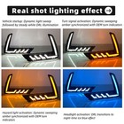 Pair For Honda Cr-v Crv 2023-2025 Led Drl Fog Light Turn Signal With Sensor Hole