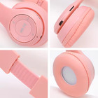 P47 Wireless Cat Ear Headphones Bluetooth 5 3 Led Stereo Headset For Kids   Gami