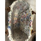 Longaberger Small Boardwalk Purse Basket Spring Floral Liner Combo   Protector