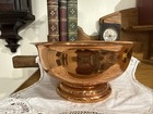 Vintage Coppercraft  100  Copper Pedestal Bowl 9x4 5    Centerpiece Mcm Retro
