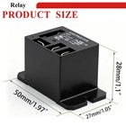 Tnisesm 2pcs Power Relay Ac120v Coil  30a Spdt 1no 1nc  With Flange Mounting    